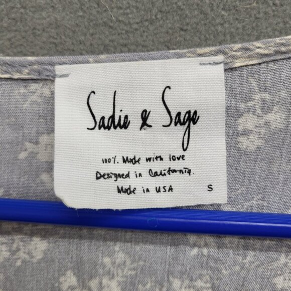 Sadie and Sage Floral Tiered Midi Dress Long‎ Sleeve Spring Boho Size Small USA - Picture 3 of 5